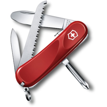 Swiss Army Brands 2024 Victorinox 2.4213.Skeus2 Junior 9 Red 85Mm VIC-2.4213.SKE-X2